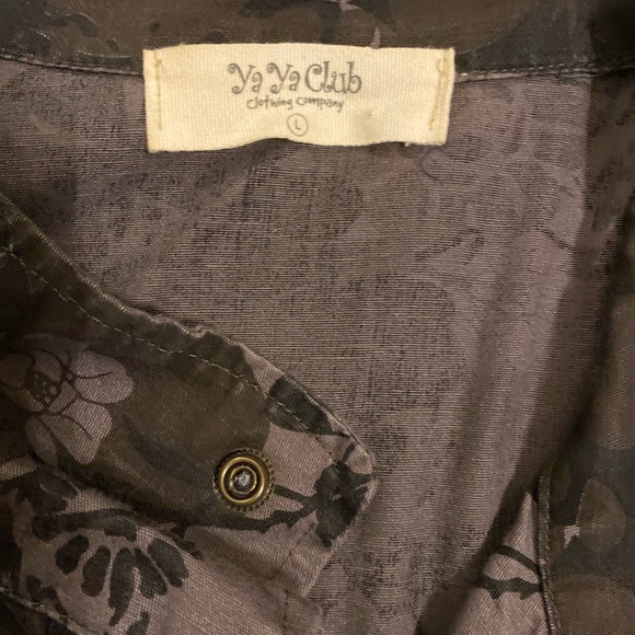 Ya Ya Club camouflage Floral Button Down Jacket - Picture 6 of 10